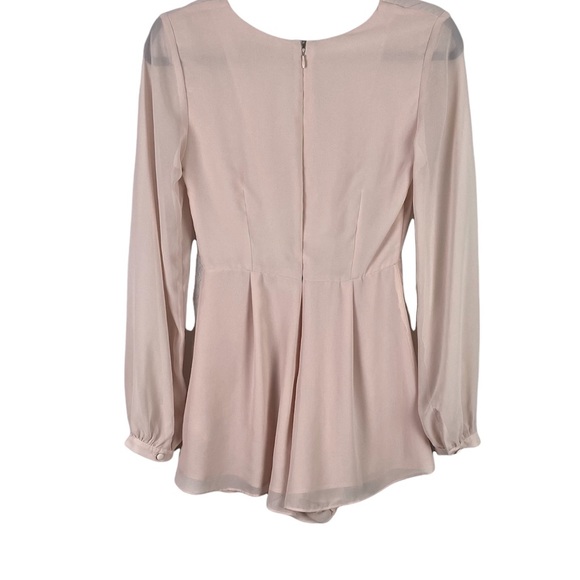TOPSHOP Long Sleeve Blush Pink Romper Size 4 - Picture 3 of 9